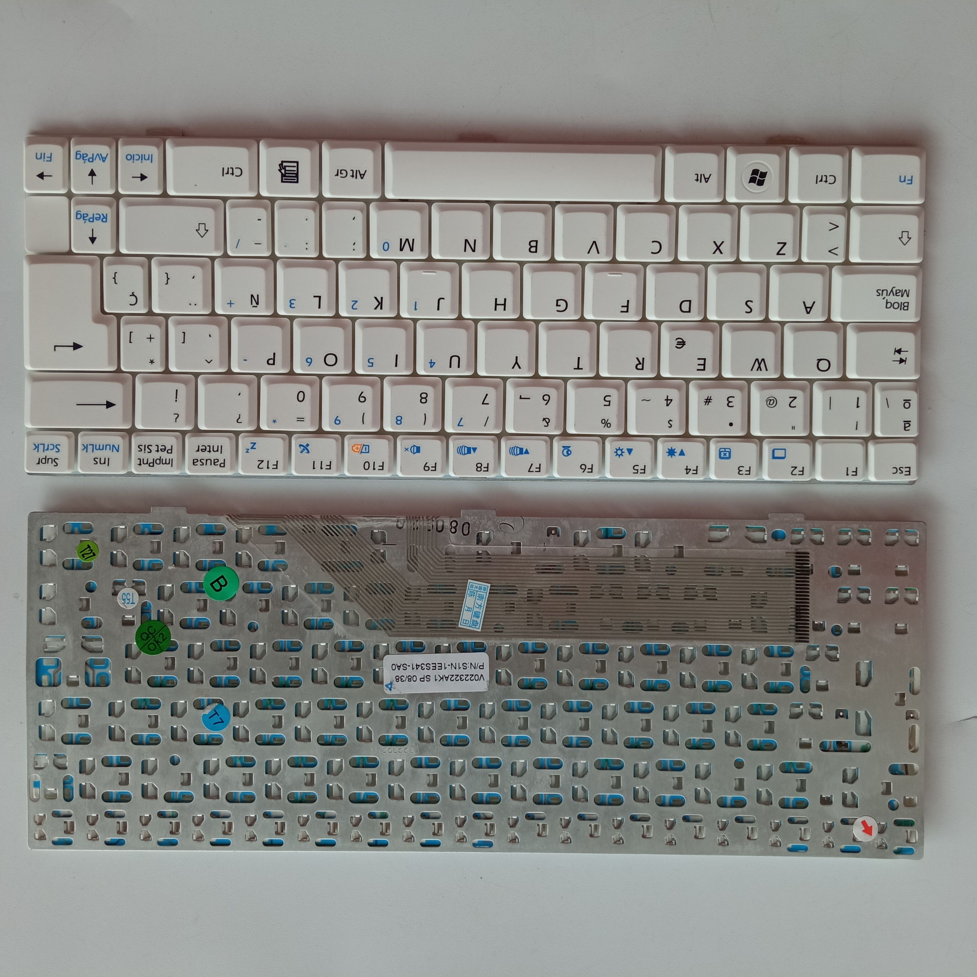 Picture of New Replacement Laptop Keyboard For MSI U100 WHITE SP Layout